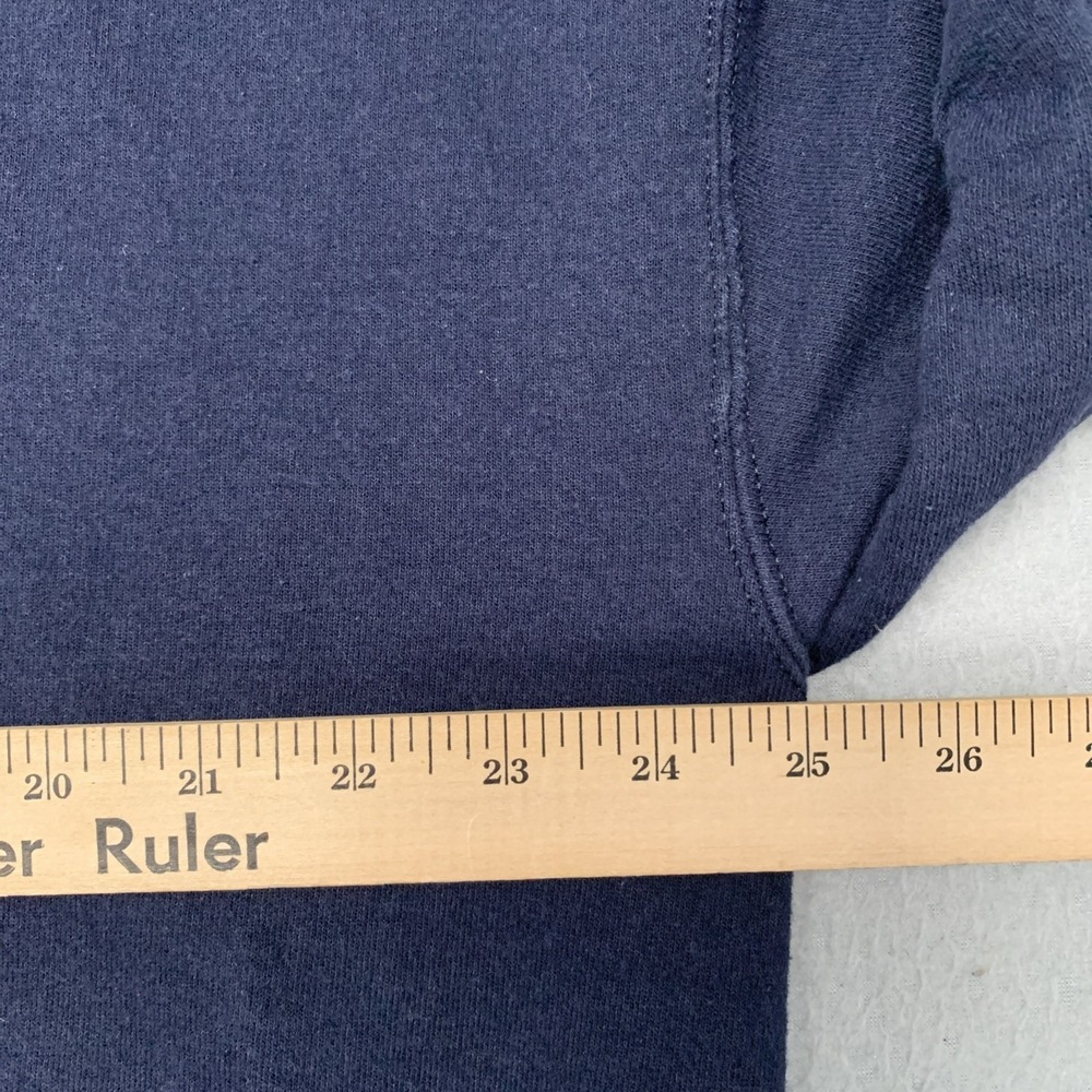 Vintage 90s Starter Pro80‎ Heavyweight Sweatshirt Men's  L Crewneck Navy Blank - Picture 6 of 9